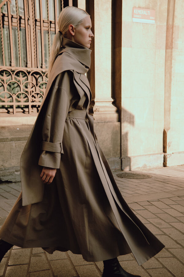 【CLEL】Double Tech Fade Trench Coat CLEL】Double Tech Fade Trench Coat/ダブルテックフェード