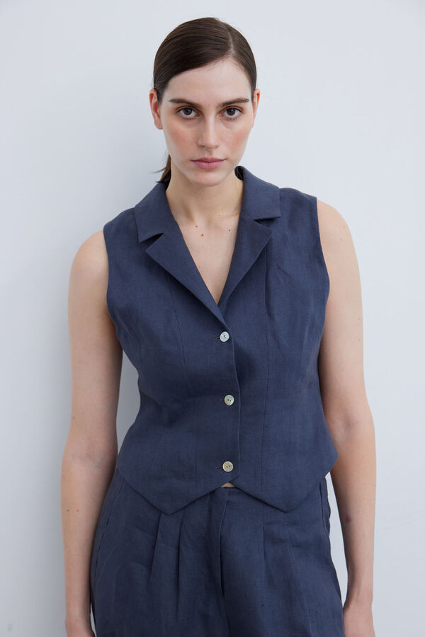 LINEN BUTTONED VEST linen-buttoned-vest